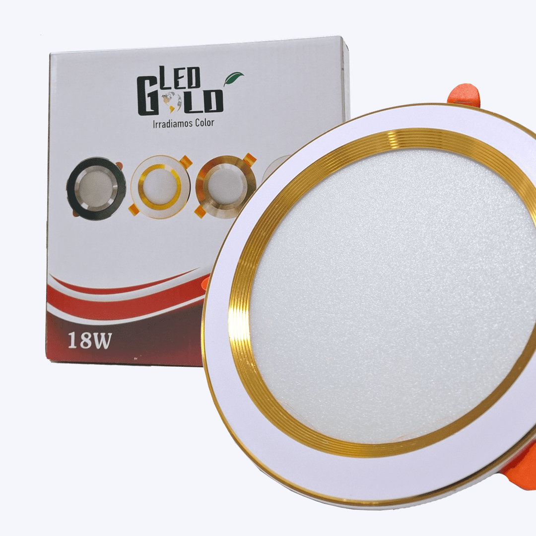 BALA DECORATIVA 18W BLANCO+DORADO INC LUZ BLANCA