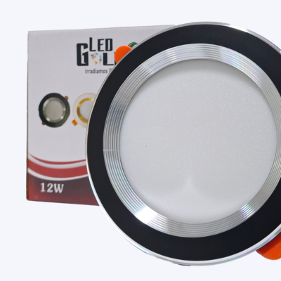 BALA DECORATIVA 12W NEGRO + SATIN INCRUSTAR LUZ CALIDA