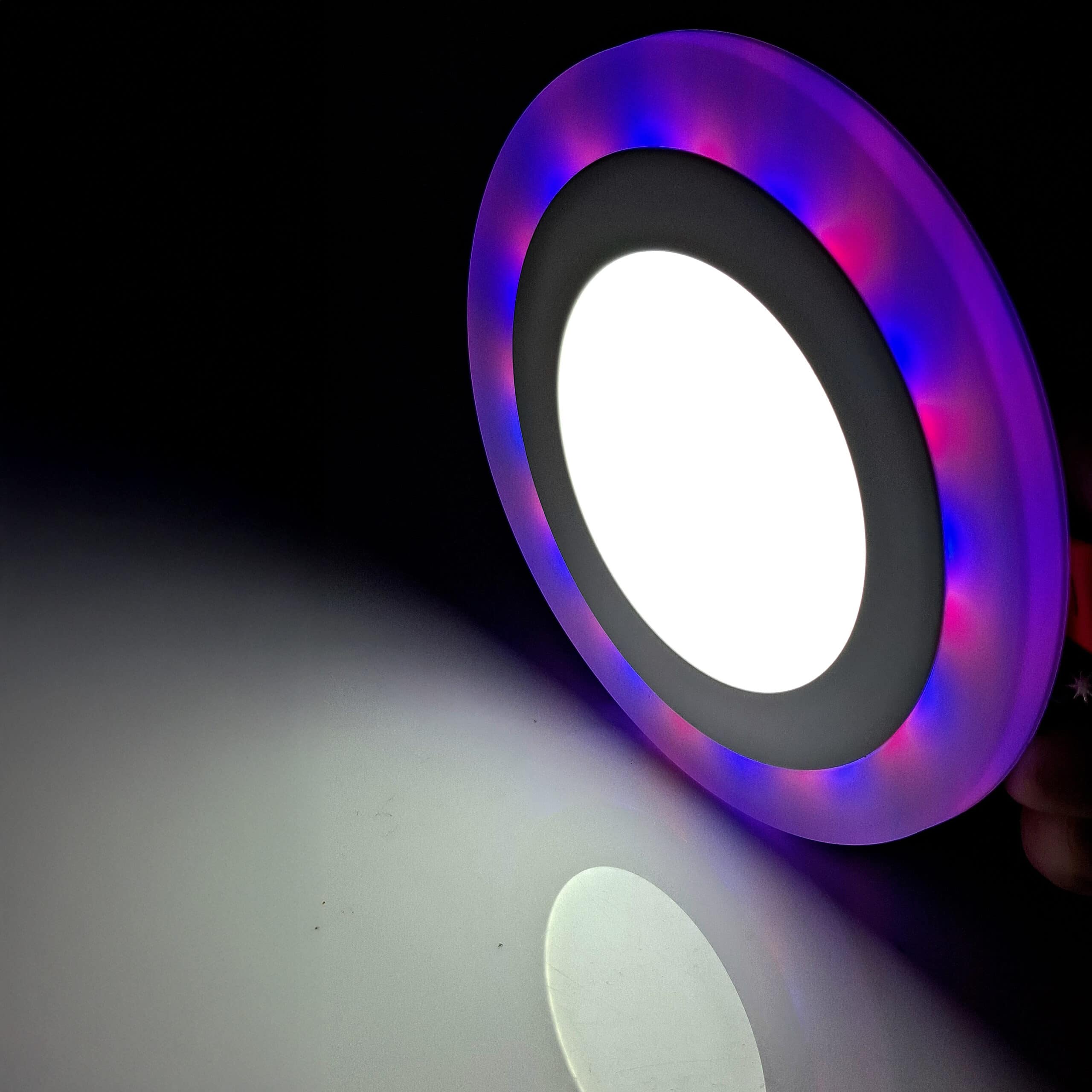 PANEL LED BICOLOR 12W+4W REDONDO INCRUSTAR LUZ BLANCO + RGB - Imagen 7