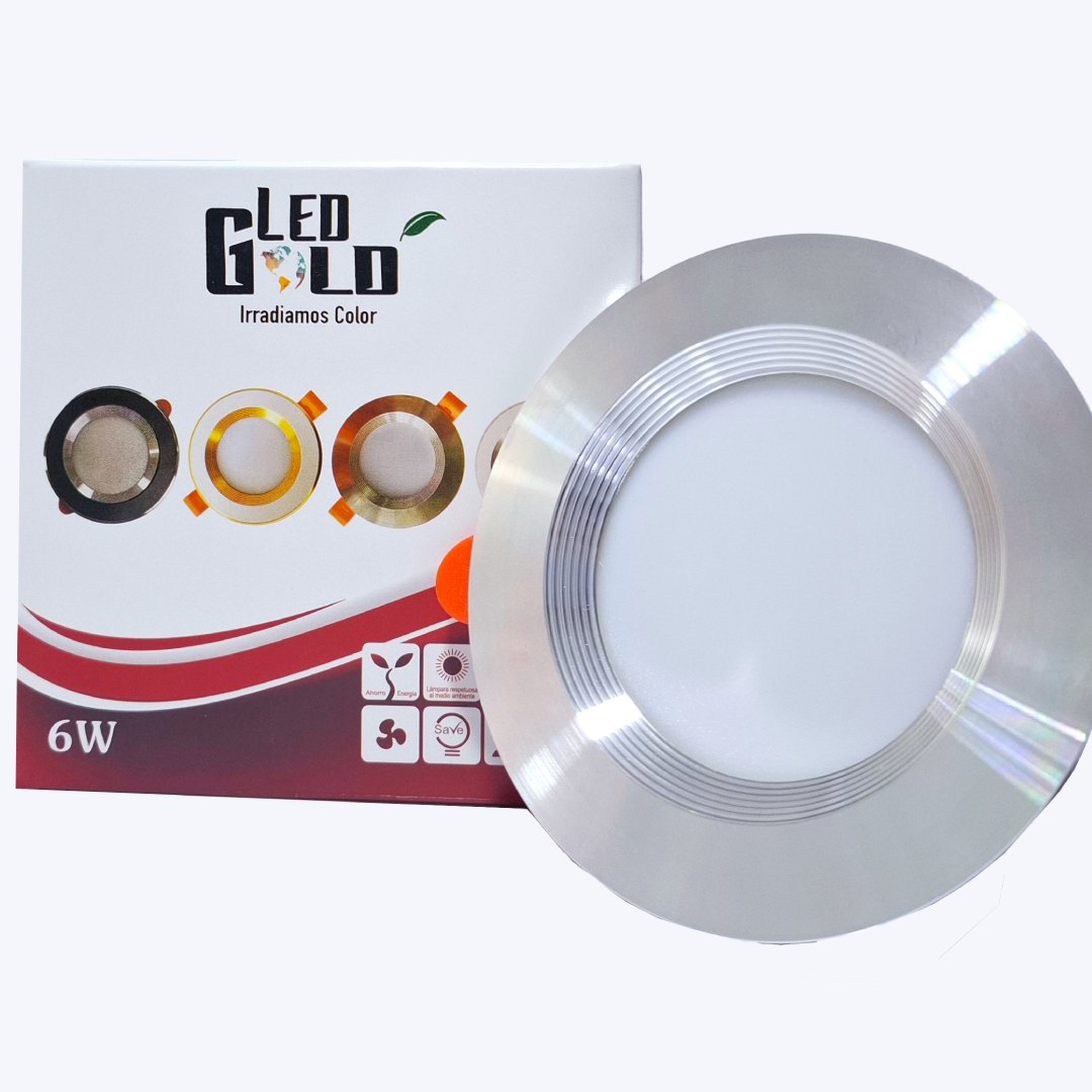 BALA DECORATIVA 6W SATIN DE INCRUSTAR LUZ CALIDA