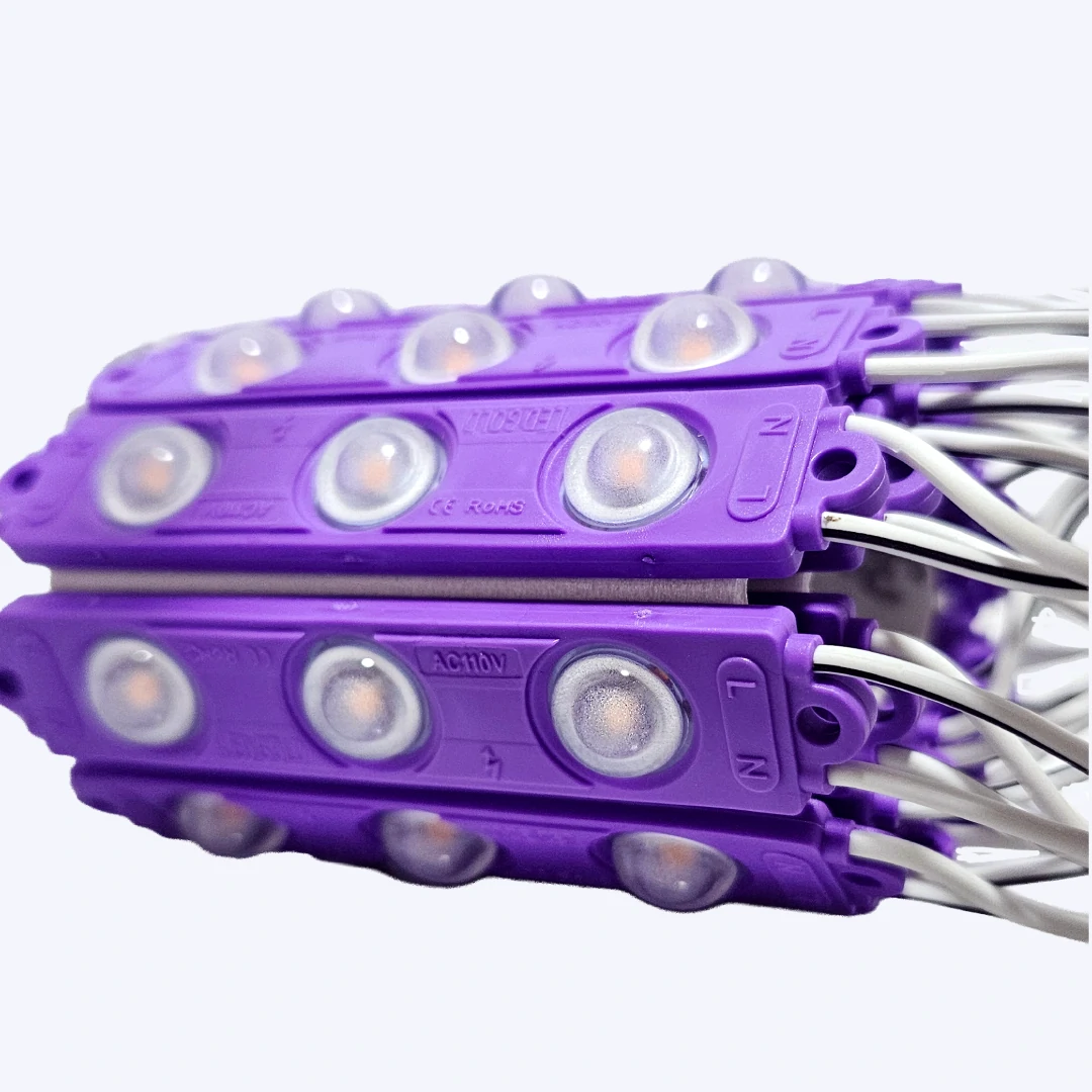 MODULO LUPA PEQUEÑO 110V 2835 REF 7616 1.1W LUZ PURPURA