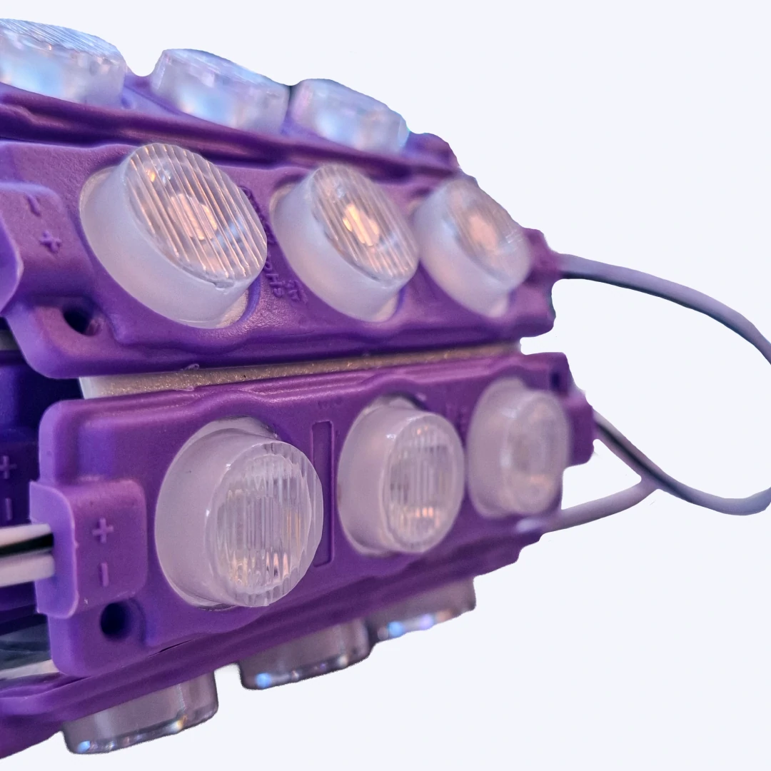 MODULO LUPA RELIEVE 24V 3030 REF 7313 3W LUZ PURPURA