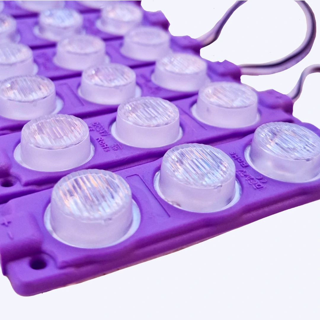 MODULO LUPA RELIEVE 24V 3030 REF 7313 3W LUZ PURPURA