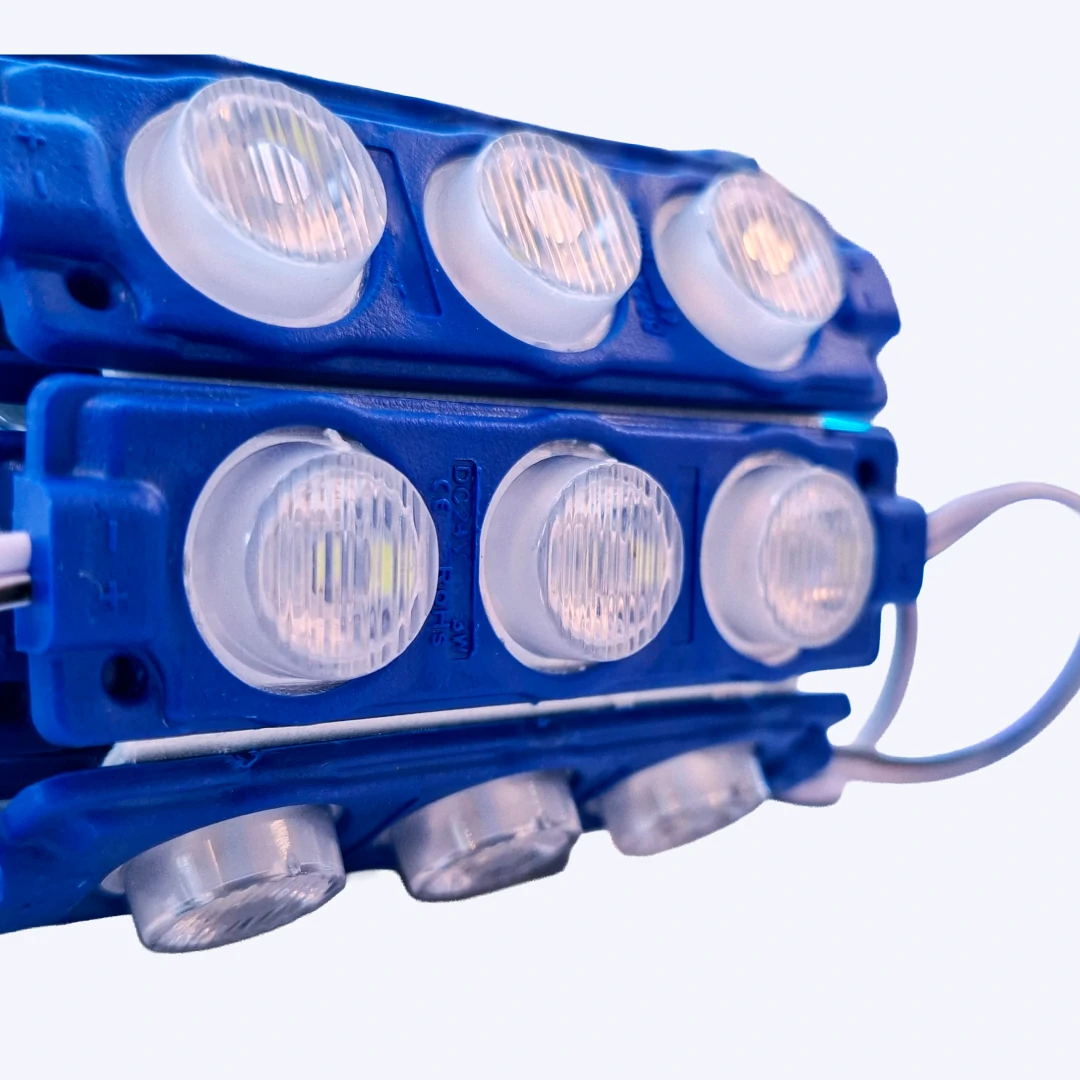 MODULO LUPA RELIEVE 24V 3030 REF 7520 3W LUZ AZUL HIELO