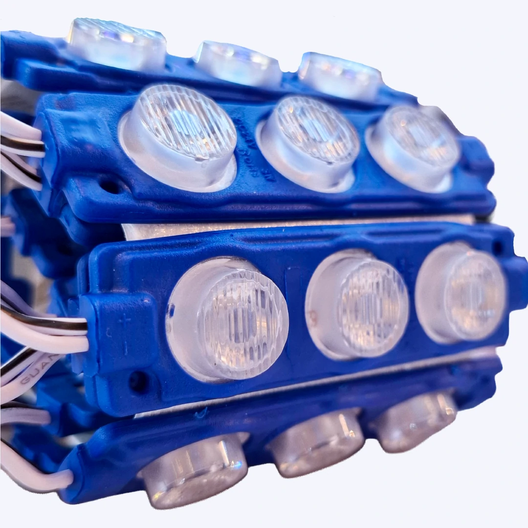 MODULO LUPA RELIEVE 24V 3030 REF 7520 3W LUZ AZUL