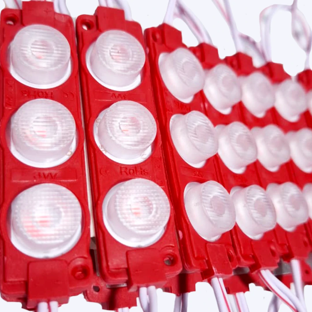 MODULO LUPA RELIEVE 24V 3030 REF 7520 3W LUZ ROJA