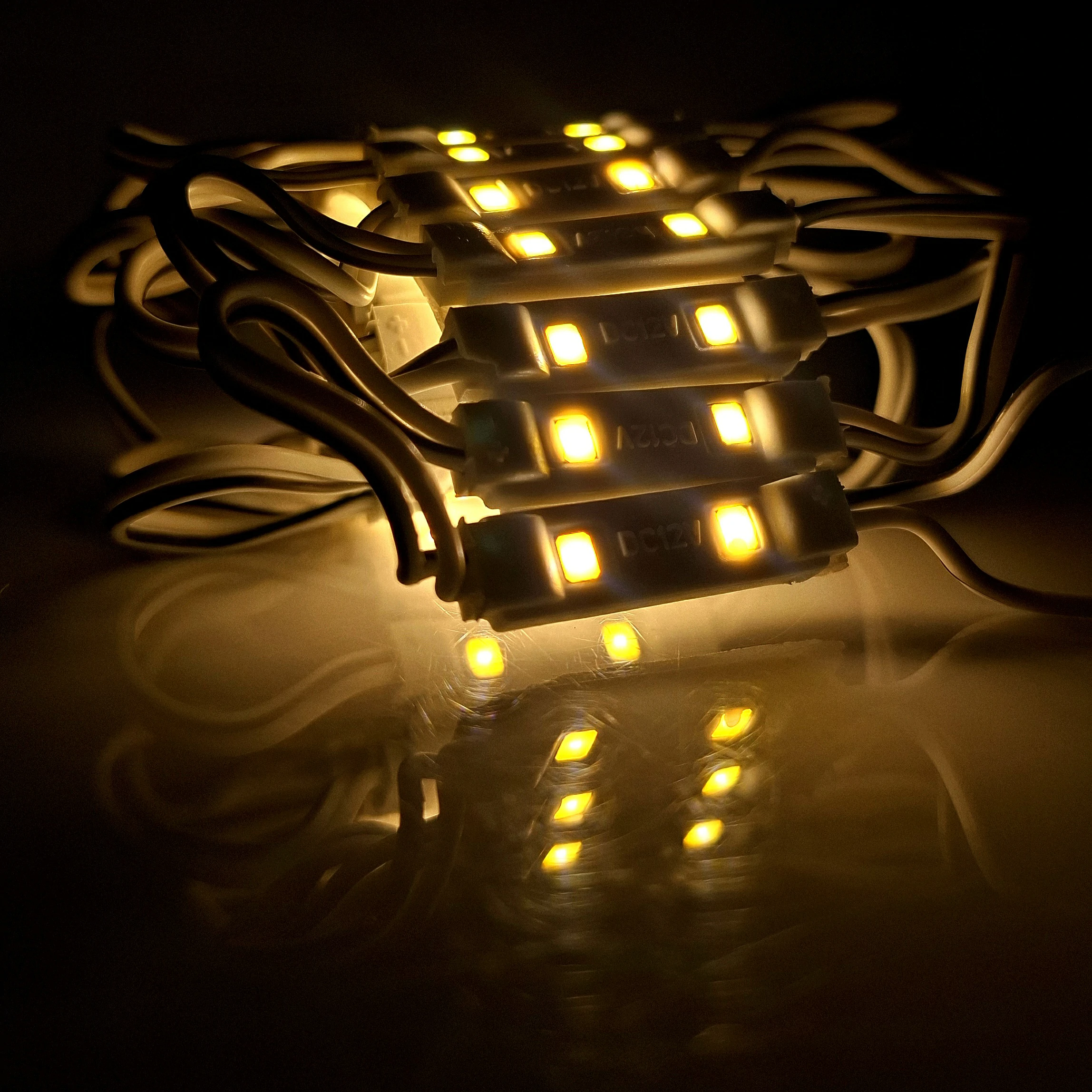 MODULO MINI 2 LED 12V 2835 REF 2806 0.6W LUZ CALIDA - Imagen 2