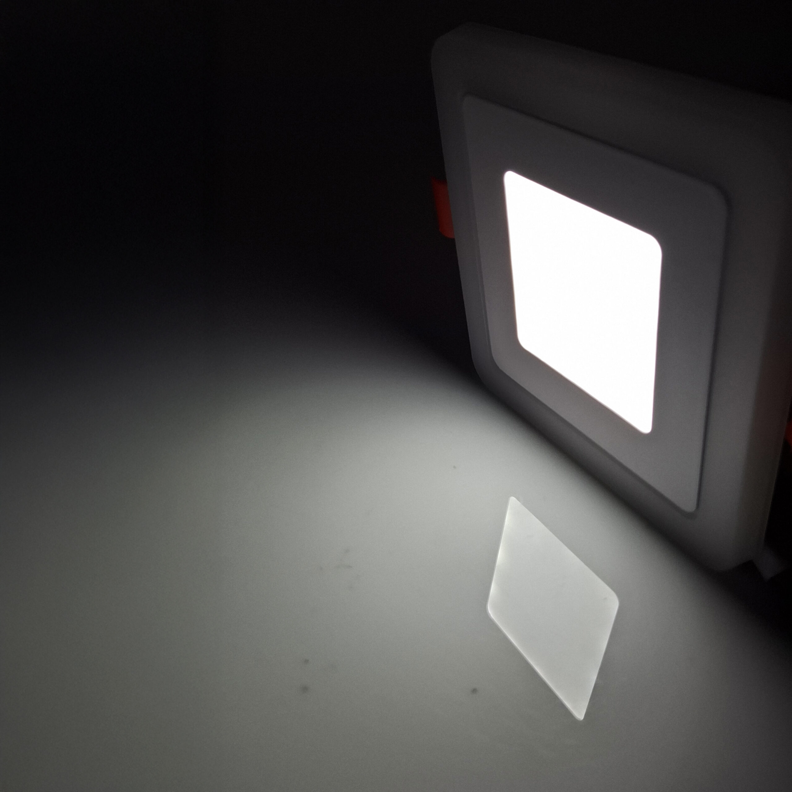 PANEL LED BICOLOR 3W+3W CUADRADO INCRUSTAR LUZ BLANCO + CALIDO - Imagen 4