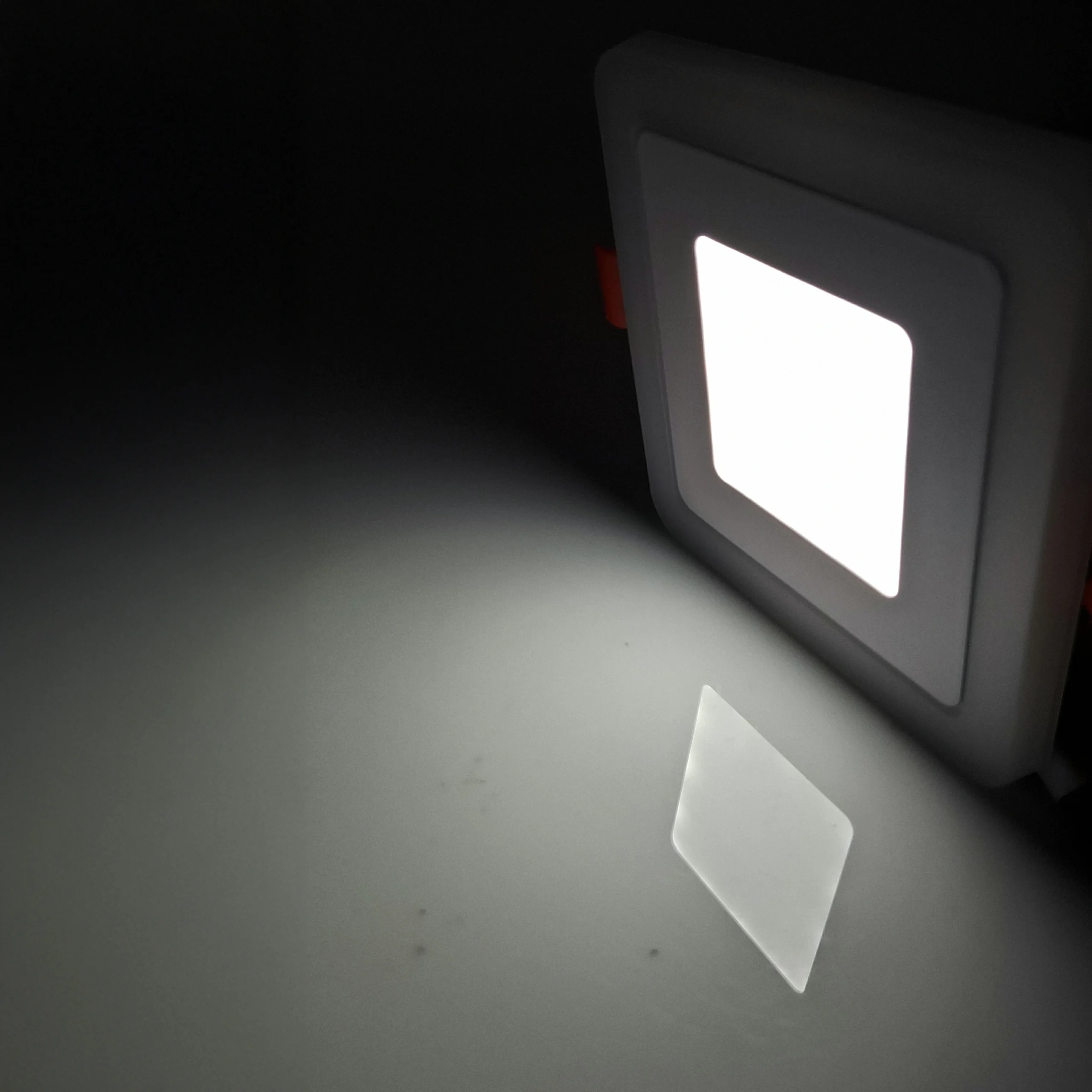 PANEL LED BICOLOR 6W+3W CUADRADO INCRUSTAR LUZ BLANCO + AZUL - Imagen 4