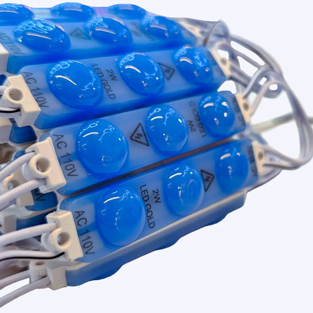 MODULO LUPA OPALIZADO 110V 2835 REF 7313 2W LUZ AZUL