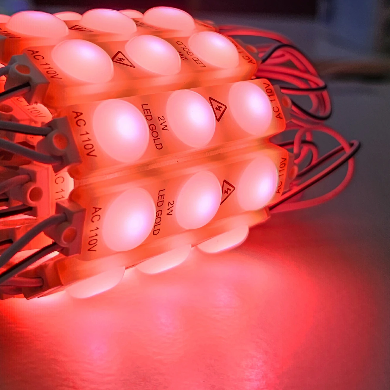 MODULO LUPA OPALIZADO 110V 2835 REF 7313 2W LUZ ROSADA
