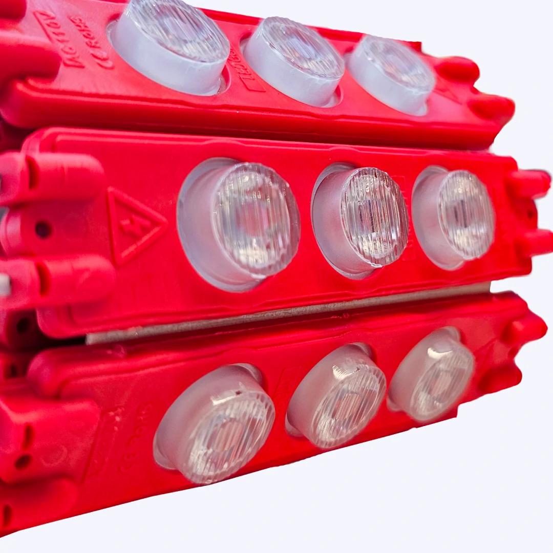 MODULO LUPA RELIEVE 110V 2835 REF 9620 3W LUZ ROJA