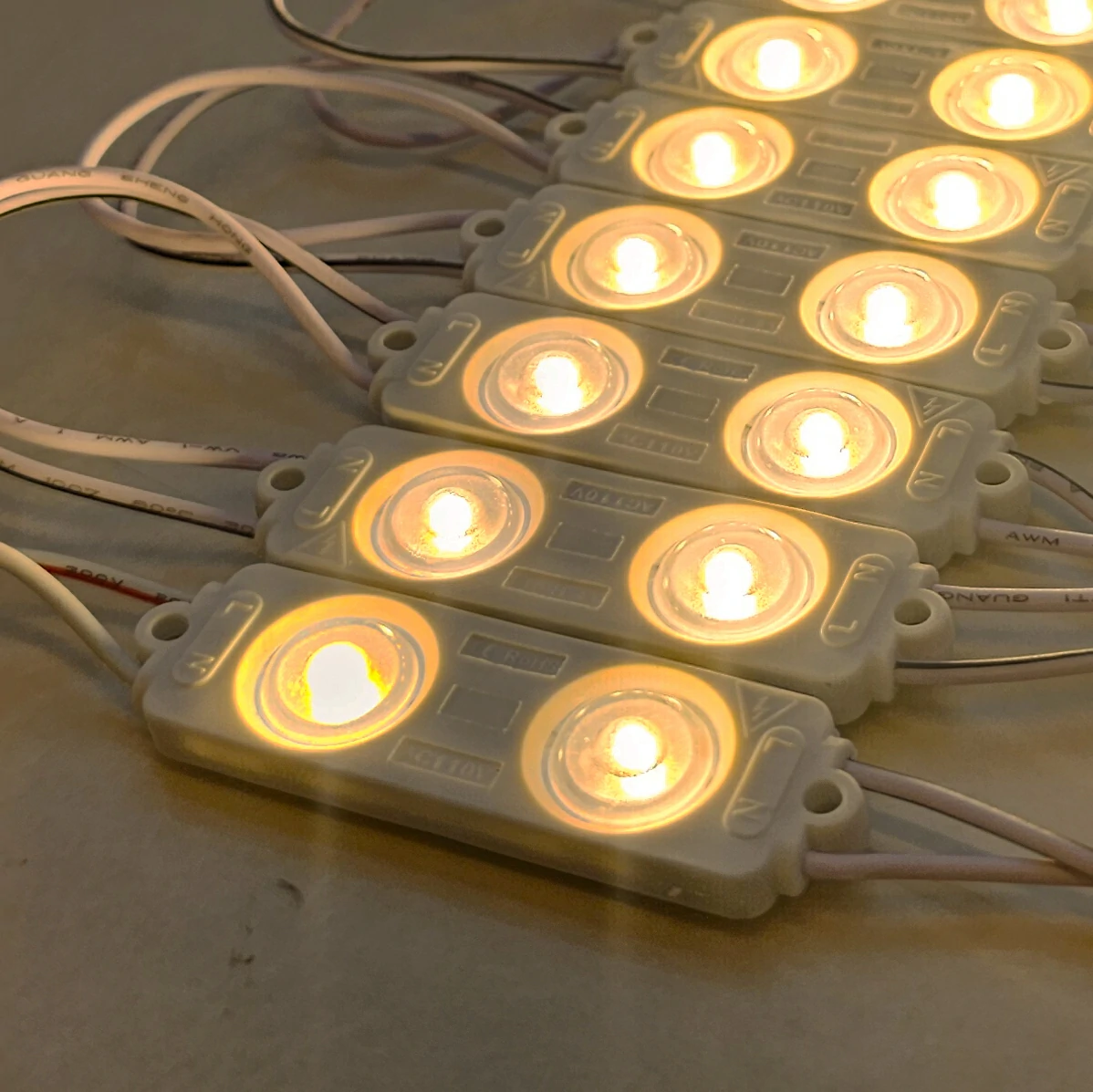 MODULO 2 LEDS 110V 2835 REF 6520 1.3W LUZ CALIDA