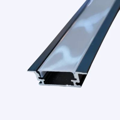 PERFIL ALUMINIO PLANO NEGRO REF AL1707