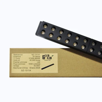 LUZ ENFOQUE MULTIPUNTO 20W RM NEGRO TRICOLOR