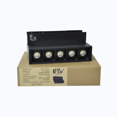LUZ PLEGABLE MULTIPUNTO 10W RM NEGRO TRICOLOR
