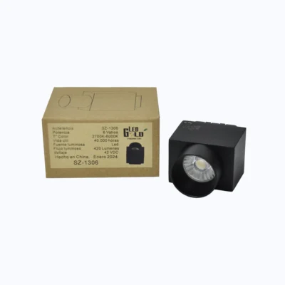 LUZ SPOT FOCALIZADO COMPACTO 6W RM NEGRO TRICOLOR