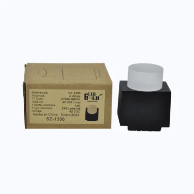 LUZ SPOT RELIEVE COMPACTO 4W RM NEGRO TRICOLOR