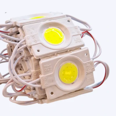 MODULO COB CUADRADO TRANSPARENTE 12V REF 4838 2.4W LUZ BLANCA