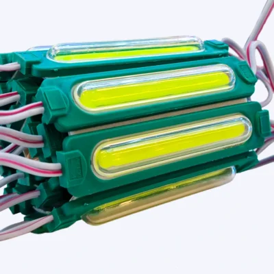 MODULO COB GRANDE TRANSPARENTE 12V REF 8620 2.4W LUZ VERDE