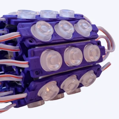 MODULO LUPA RELIEVE 12V 3030 REF 7520 3W LUZ PURPURA