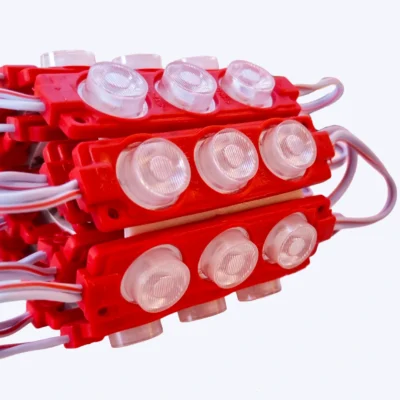 MODULO LUPA RELIEVE 12V 3030 REF 7520 3W LUZ ROJA