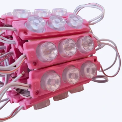 MODULO LUPA RELIEVE 12V 3030 REF 7520 3W LUZ ROSADA