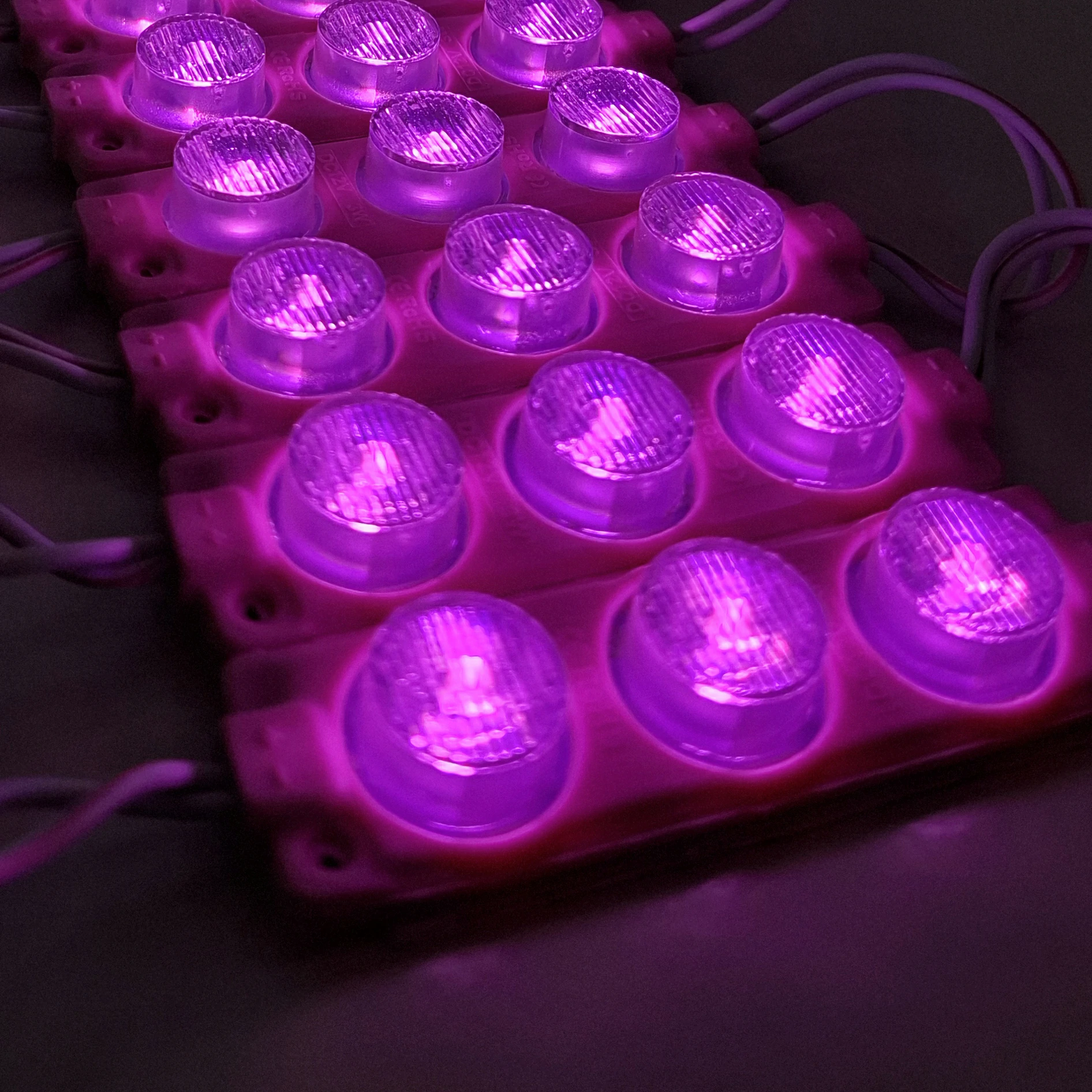 MODULO LUPA RELIEVE 12V 3030 REF 7520 3W LUZ ROSADA