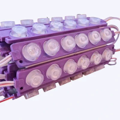 MODULO RELIEVE 6 LUPAS 12V 3030 REF 13620 3W LUZ PURPURA