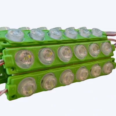 MODULO RELIEVE 6 LUPAS 12V 3030 REF 13620 3W LUZ VERDE LIMON