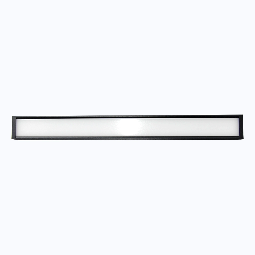 LUZ LINEAL 12W RIEL MAGNÉTICO NEGRO TRICOLOR