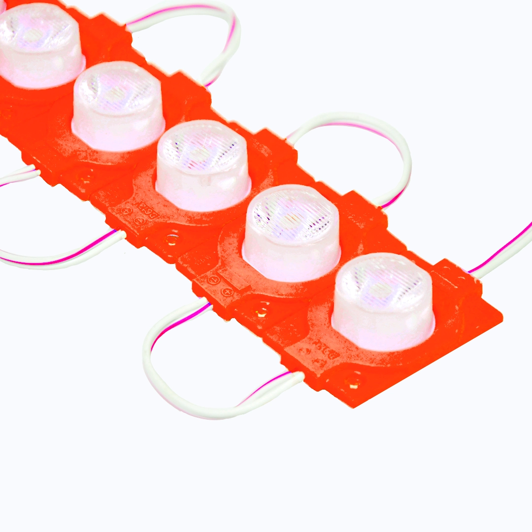 MODULO CUADRADO LUPA GRANDE 12V 3030 REF 4832 1.5W LUZ ROJO - Imagen 2