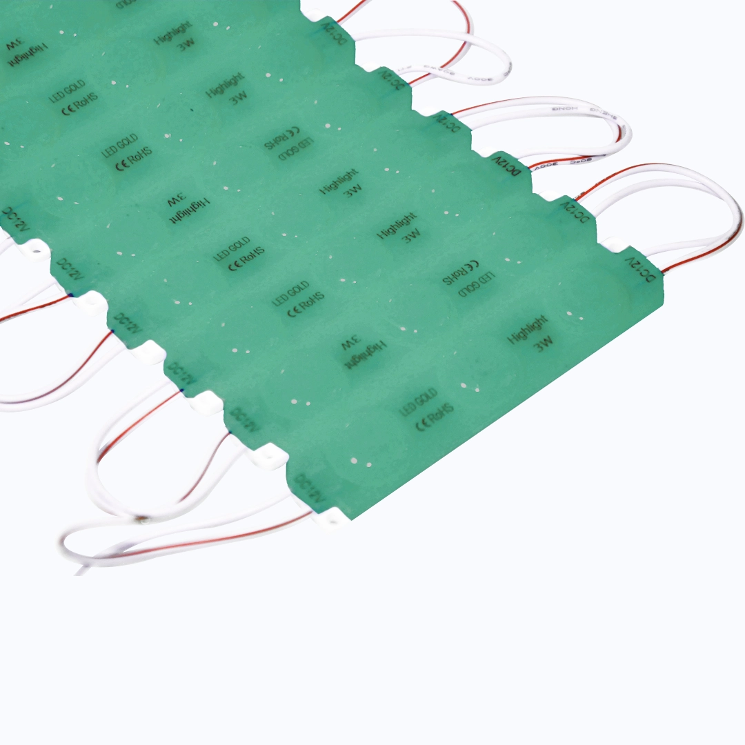 MODULO LUPA OPALIZADO 12V 2835 REF 9321 3W LUZ VERDE