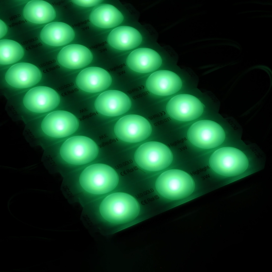 MODULO LUPA OPALIZADO 12V 2835 REF 9321 3W LUZ VERDE - Imagen 4