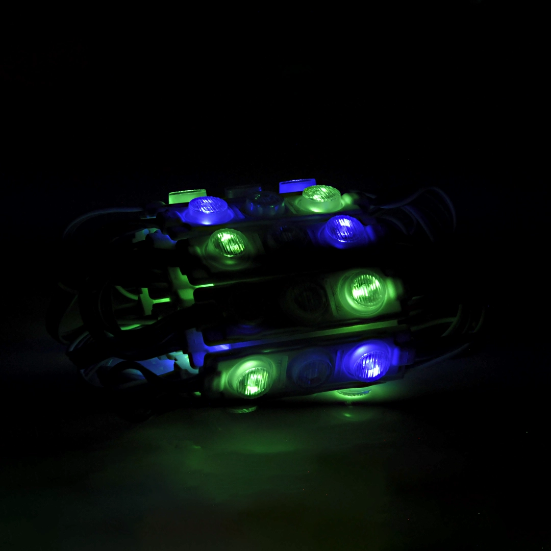 MODULO LUPA RELIEVE 12V 3030 REF 7520 3W LUZ RGB