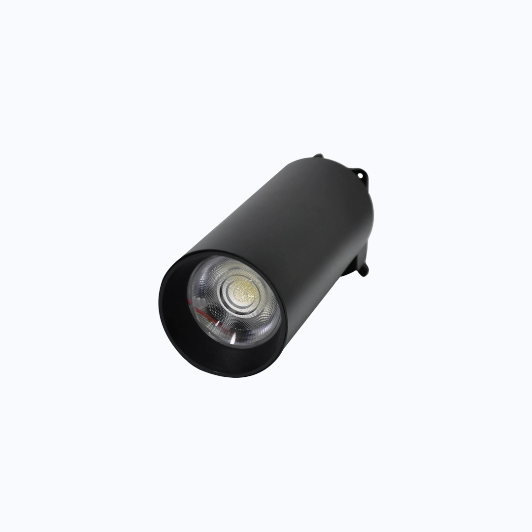 SPOT DE RIEL 30W CHASIS BLANCO LUZ BLANCA Y CALIDA