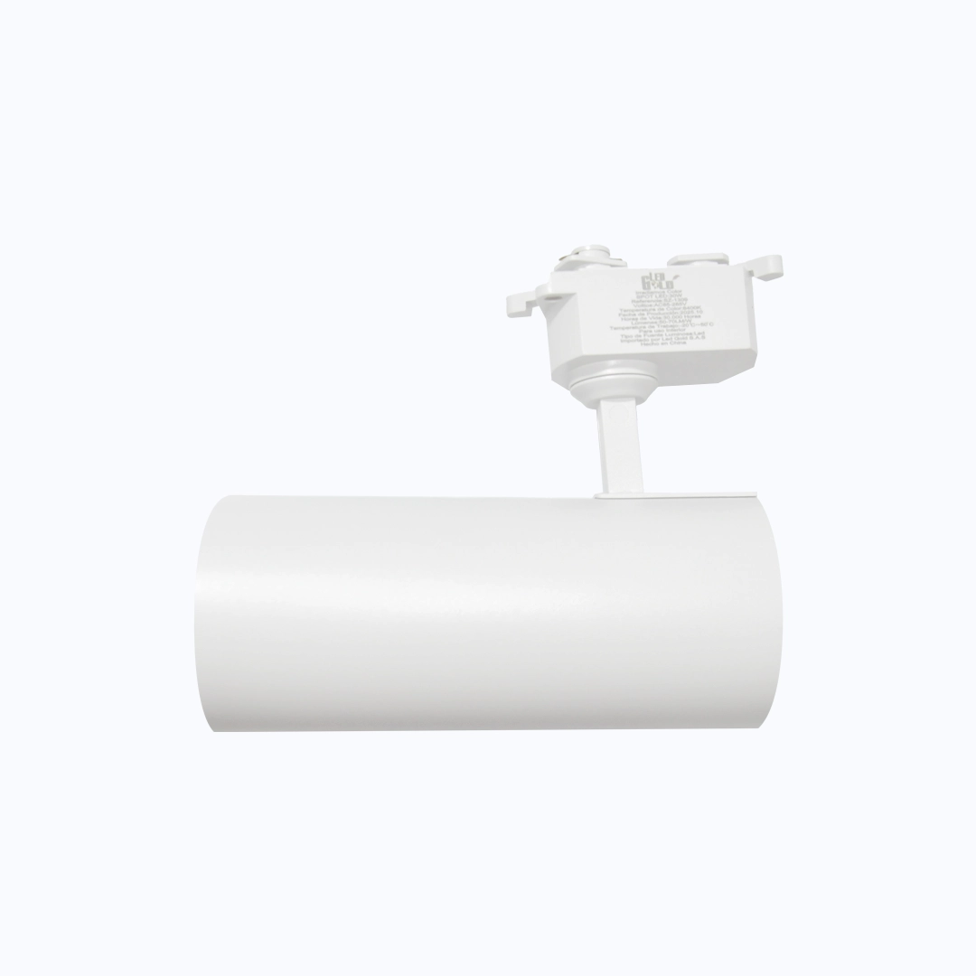 SPOT DE RIEL 30W CHASIS BLANCO LUZ BLANCA