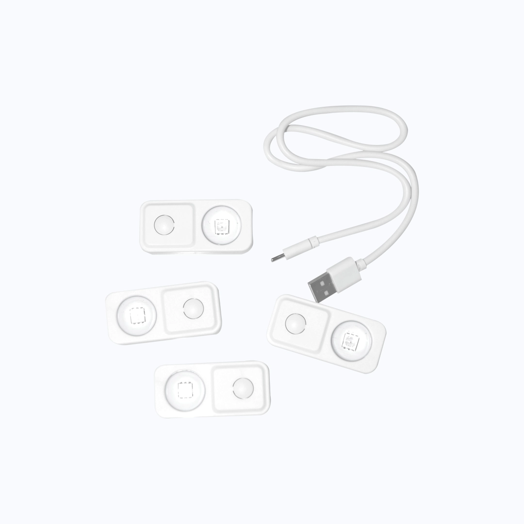 MODULO RECARGABLE 5V SET 4 LUZ RGB