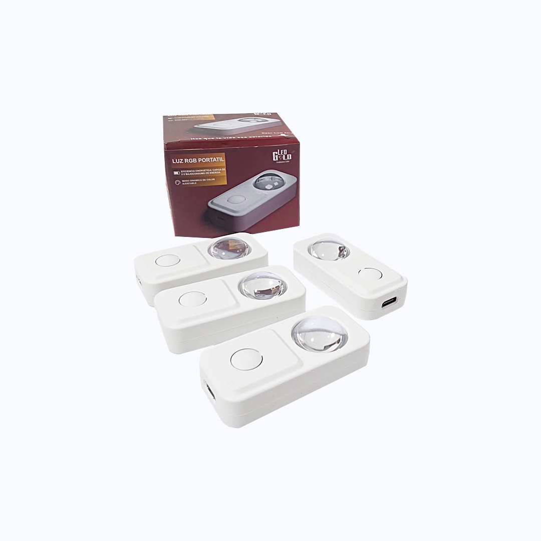 MODULO RECARGABLE 5V SET 4 LUZ RGB