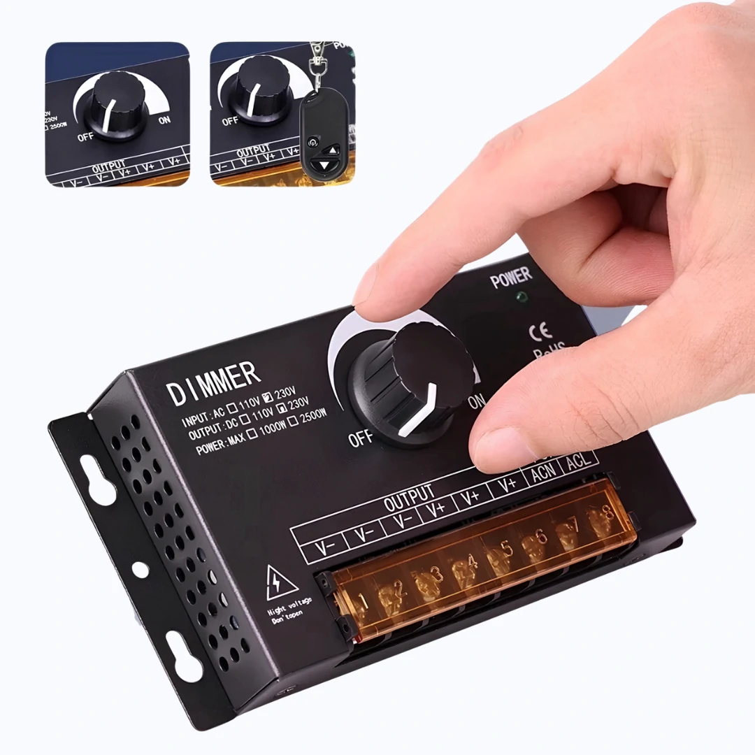 CONTROL DIMMER PERILLA+CONTROL 110V 2.500W UNICOLOR