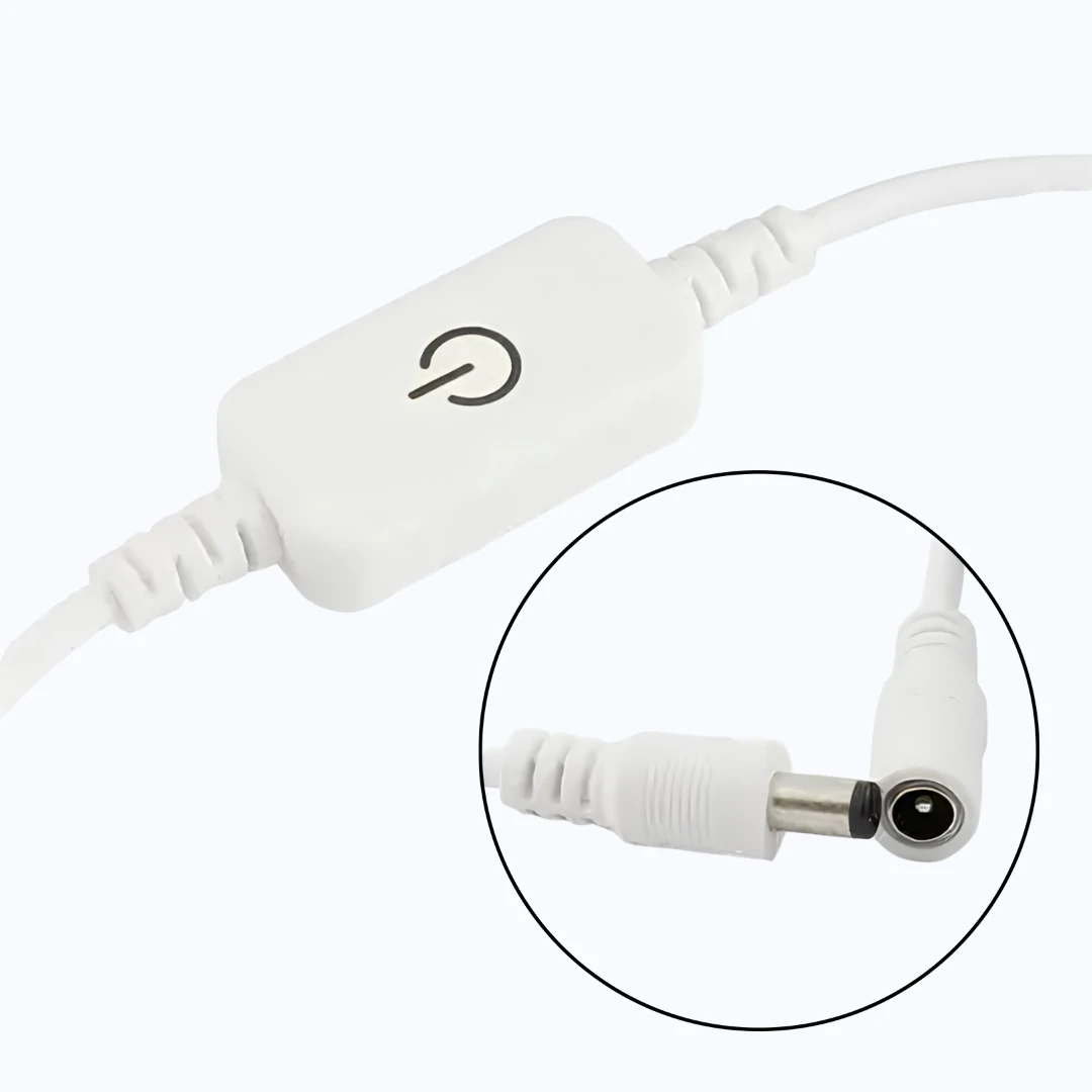 CONTROL INTERRUPTOR DC 12V 24V UNICOLOR BLANCO